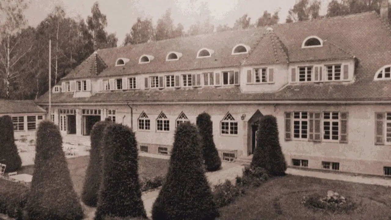 Ein altes Bild des Waldhotel Stuttgarts.