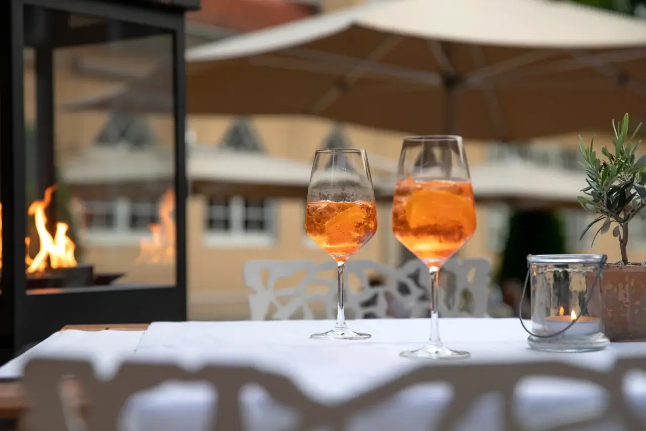 Waldhotel Stuttgart Terrasse Aperol